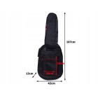 Pouzdro na kytaru polyester 107x42x13 cm černé
