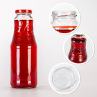 Skleněná láhev 1000ml 24cm SOK s uzávěrem