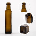 Skleněná láhev 5ks 250ml 21cm MARASCA olivová