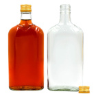 Skleněná láhev 500ml 22cm plochá