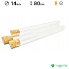 Skleněné zkumavky 80mm průměr 14mm 10ks