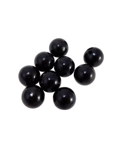 Dřevěn&eacute; kor&aacute;lky 10ks 20mm čern&eacute; lakovan&eacute;