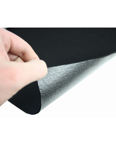 Černá měkká filcová netkaná textilie s lepidlem 3mm 50x150cm 400g/m²