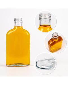 Skleněn&aacute; l&aacute;hev 5ks 200ml 16cm fat