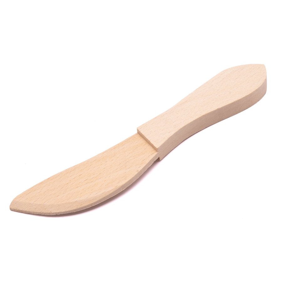 Dřevěný nůž na mazání Bochník 19 cm