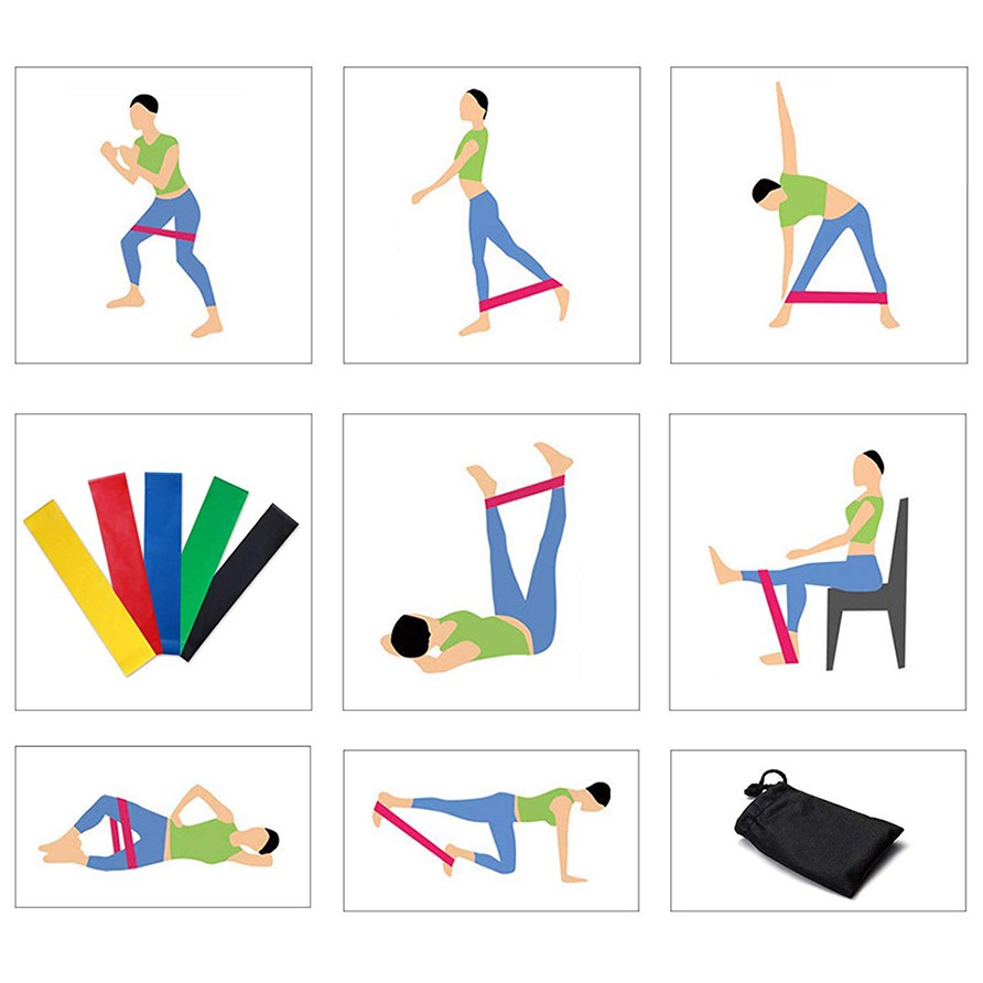 gumy na cvičení odporové posilovací sada taška megafit megamix.sk