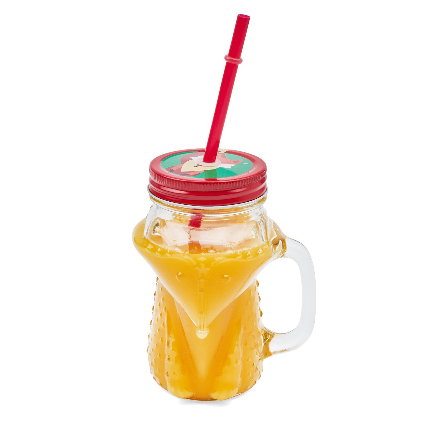 Sada pohárů se slámkou a víčkem Fox 450 ml 6 ks megamix.sk