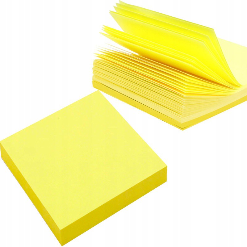 Samolepící blok žlutý papír 100ks 76x76mm megamix.sk