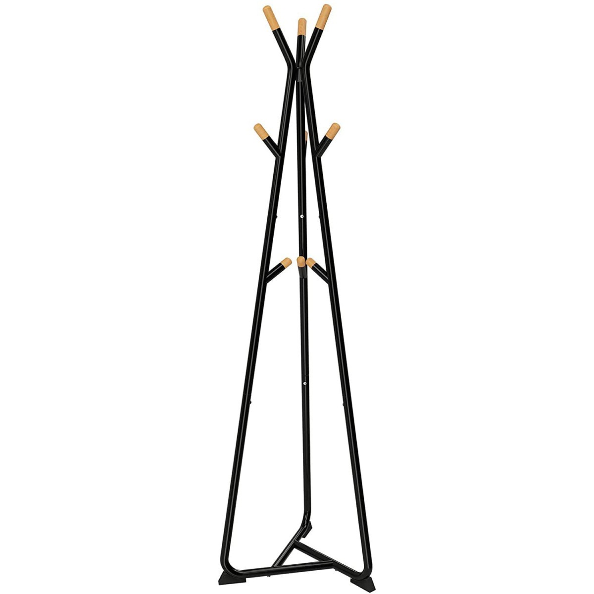 stojací věšák na podlahu do předsíně 49x49x172cm buk kov megamix.sk