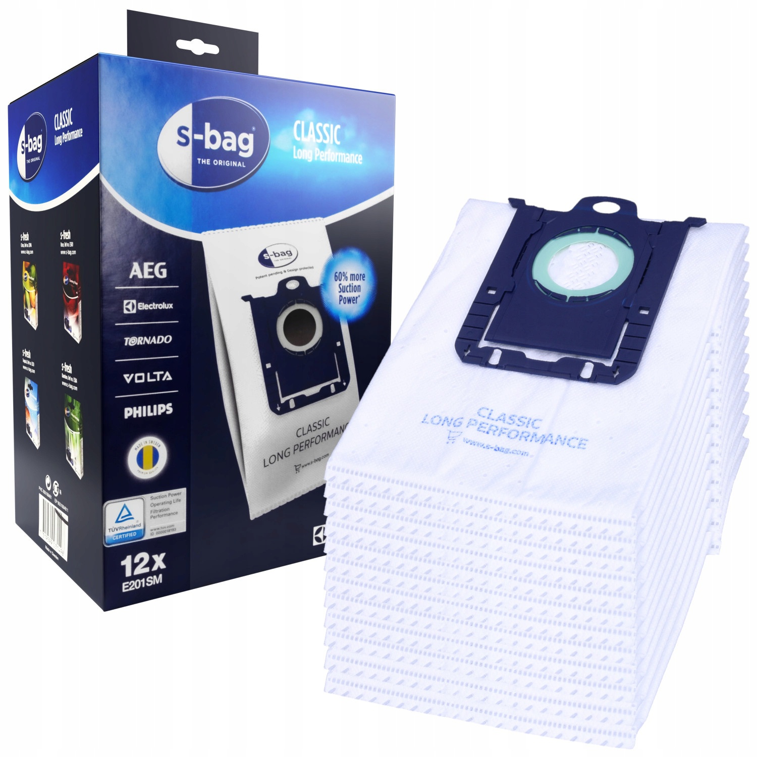 vrecko na syntetický vysávač S-BAG 12ks + filter megamix.shop